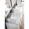 James Martin Vanities Addison 72in Double Vanity, Glossy White w/ 3 CM Carrara White Top E444-V72-GW-3CAR - alternate 3